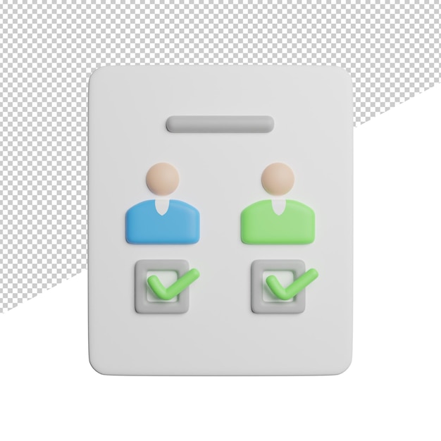 A white power button with a green tick in the middle.