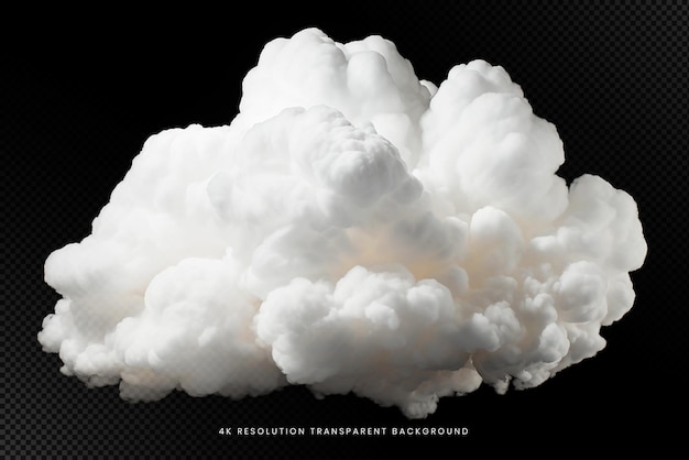 White realistic cloud