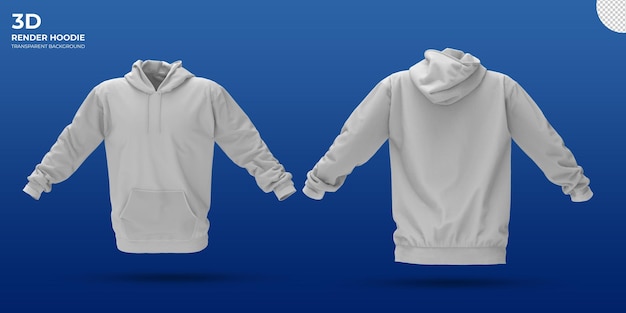 White render t-shirt mockup front and back