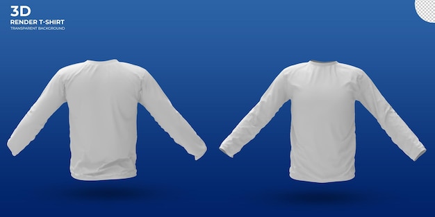 White render t-shirt mockup front and back