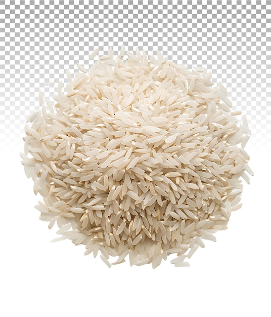 White Rice on Transparent Cutout