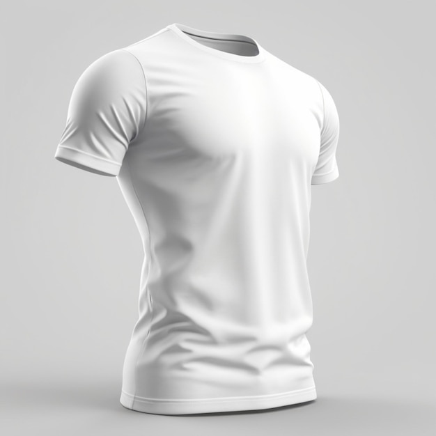 White shirt PSD on a white background