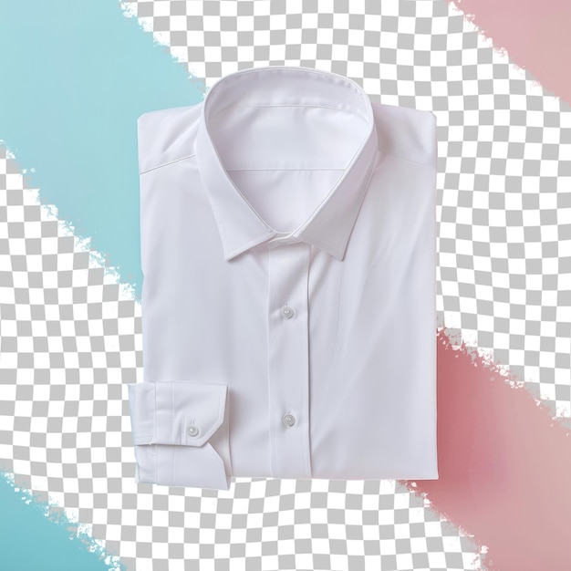 PSD a white shirt with a white collar and a white shirt on the left