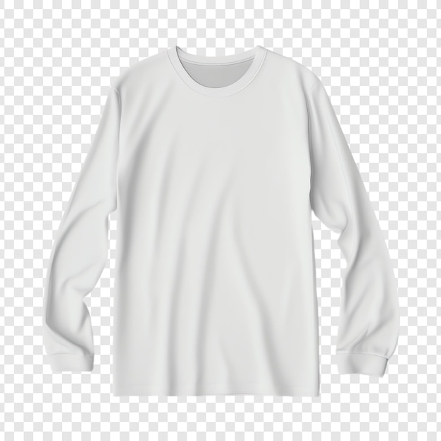 PSD a white shirt with a white collar and a white t - shirt on a transparent background