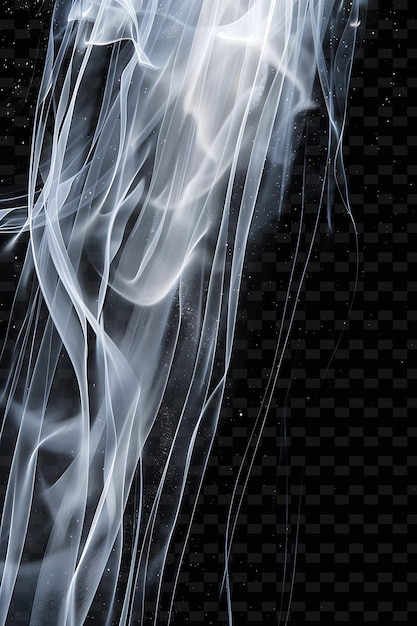 white smoke against a black background with a black background