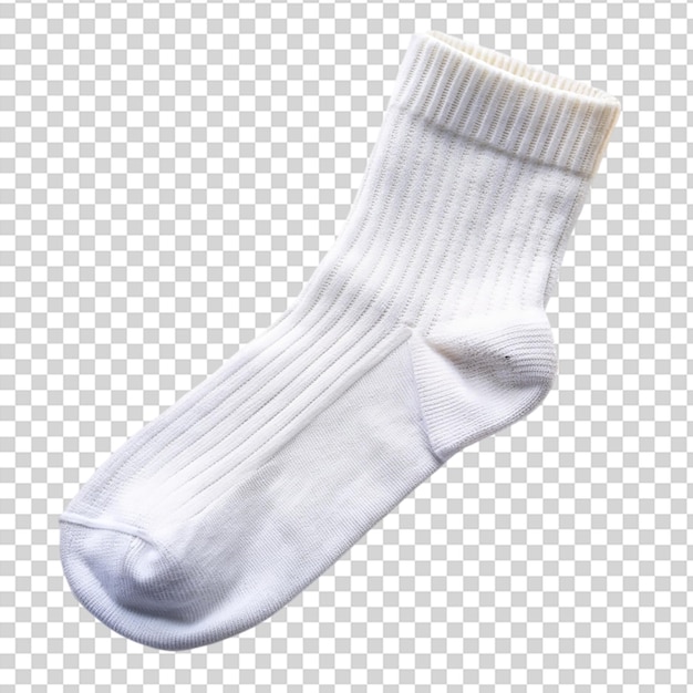 PSD a white sock on transparent background