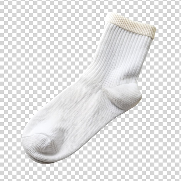 PSD a white sock on transparent background