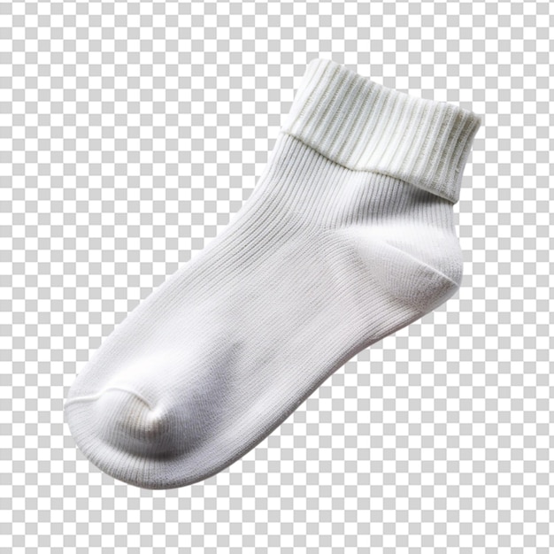 PSD a white sock on transparent background