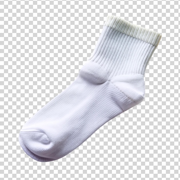 PSD a white sock on transparent background