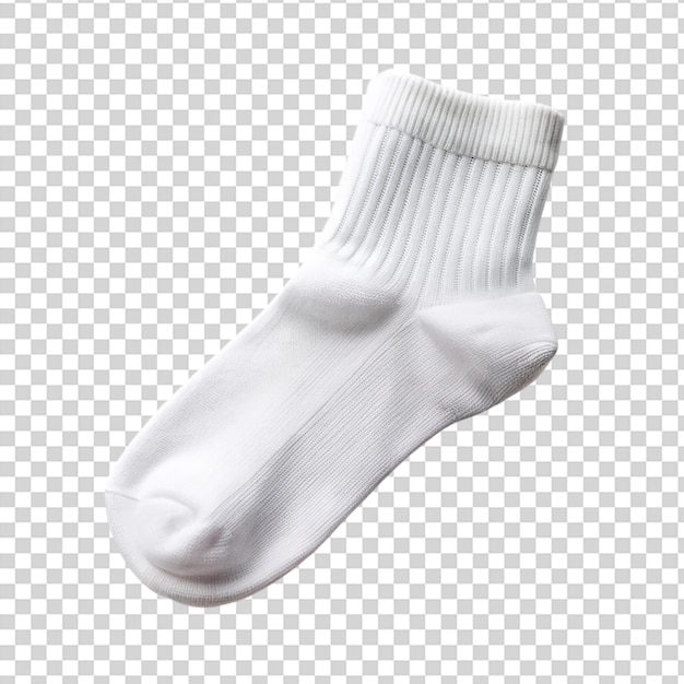 PSD a white sock on transparent background