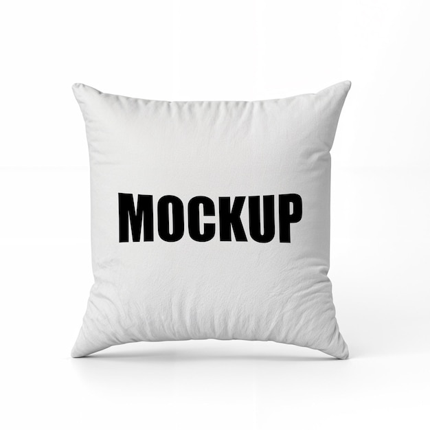 PSD white soft pillow mockup