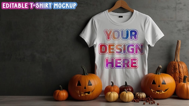 a white t shirt with a design on it that says your design here