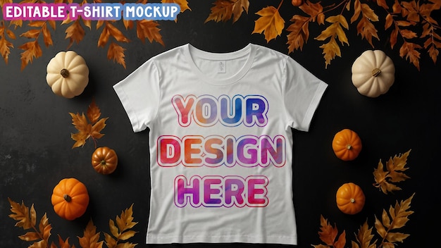 a white t shirt with the words your design design on it