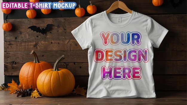 a white t shirt with the words your design on it