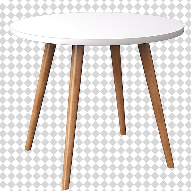 a white table with a white top that says  a  on it