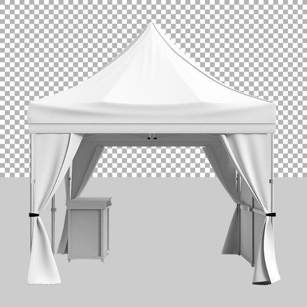 White Tent on Transparent background Ai Generated