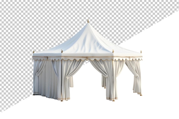 a white tent with a curtain that says quot the top quot