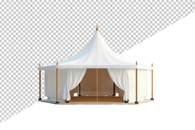 a white tent with a white canopy and a picture of a white tent