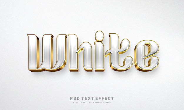 white Text Effect