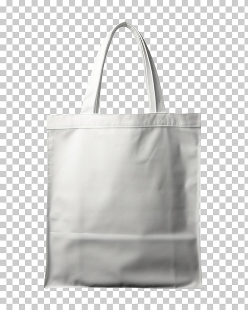 White tote bag isolated on transparent background png psd