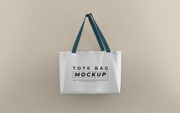 White tote bag mockup design template