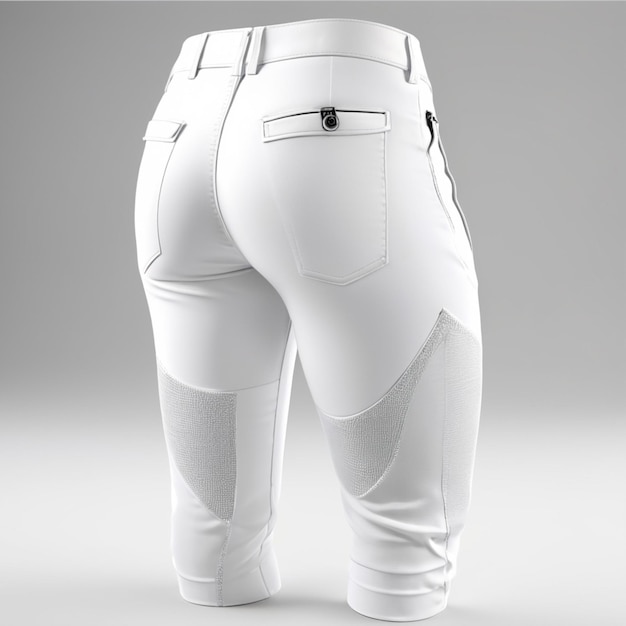 White trouser PSD on a white background