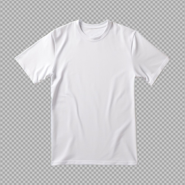 White tshirt isolated on transparent background