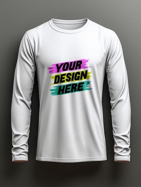 PSD white tshirt mockup design psd