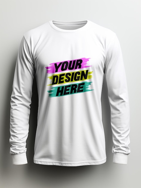 White tshirt mockup design psd