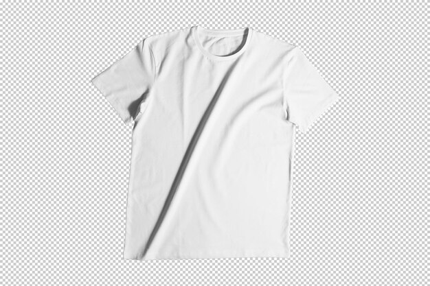 PSD white tshirt mockup with gray space background