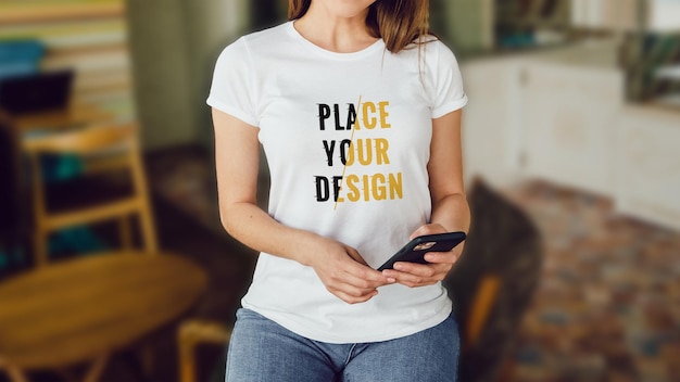 White tshirt mockup