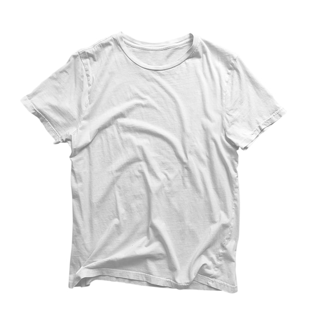 PSD white tshirts mockup concept with plain clothing