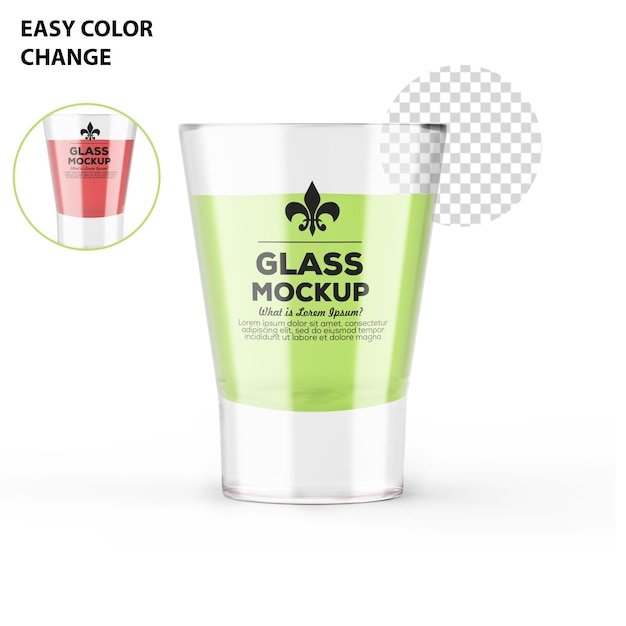 White Wine Glass Mockup