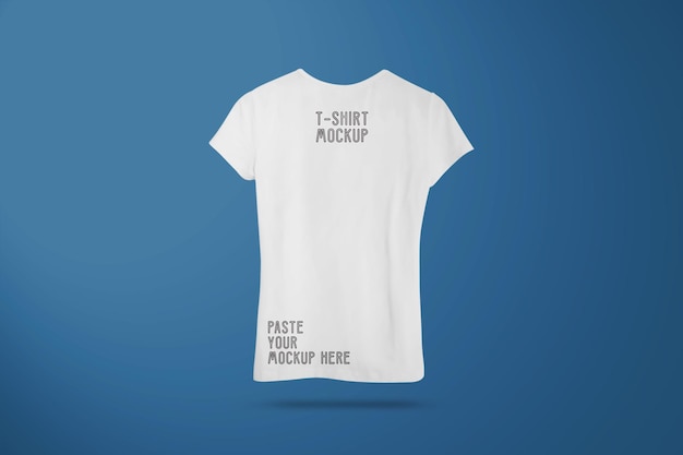 White Woman t-shirts mockup