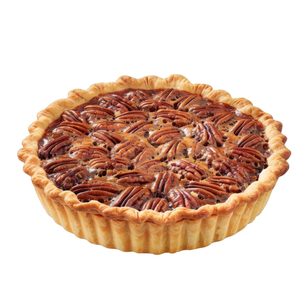 A Whole Pecan Pie with a Flaky Crust