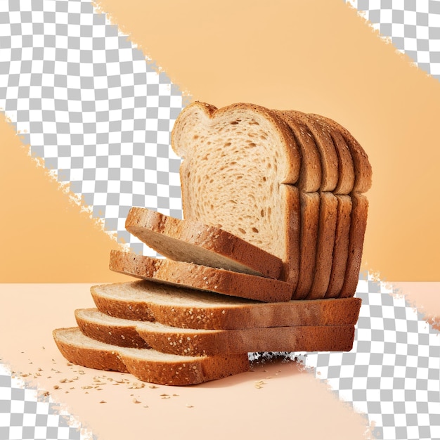 Wholemeal bread on a transparent background