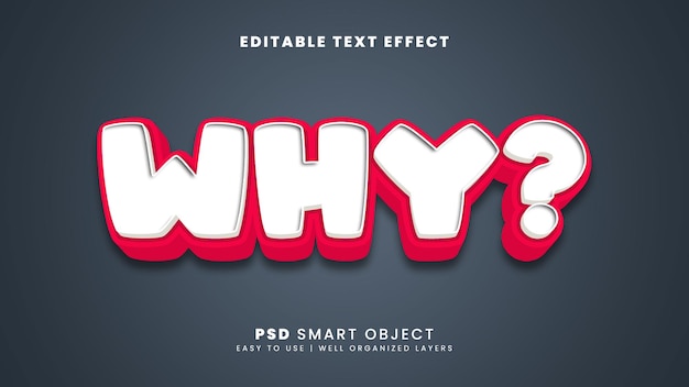 Why 3d editable text effect template