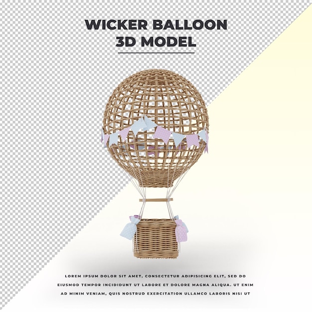 Wicker balloon