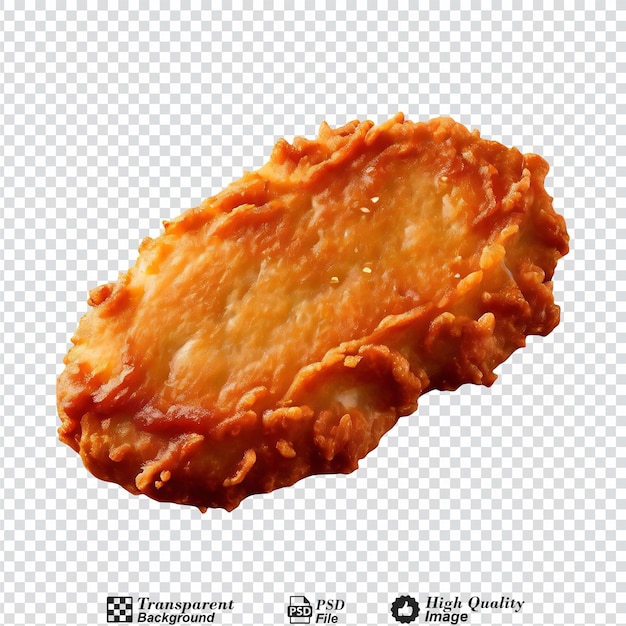 wiener schnitzel isolated on transparent background