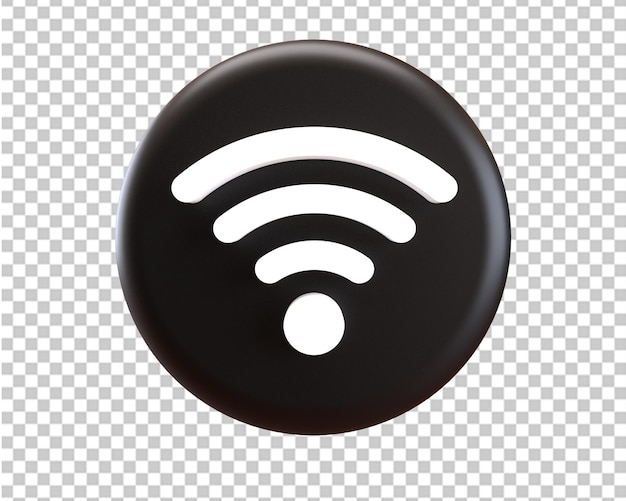 Wifi logo 3d render