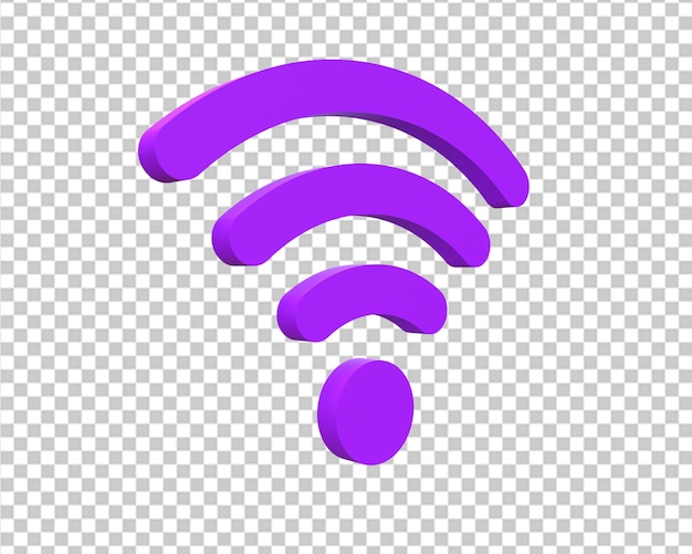 Wifi logo icon 3d render