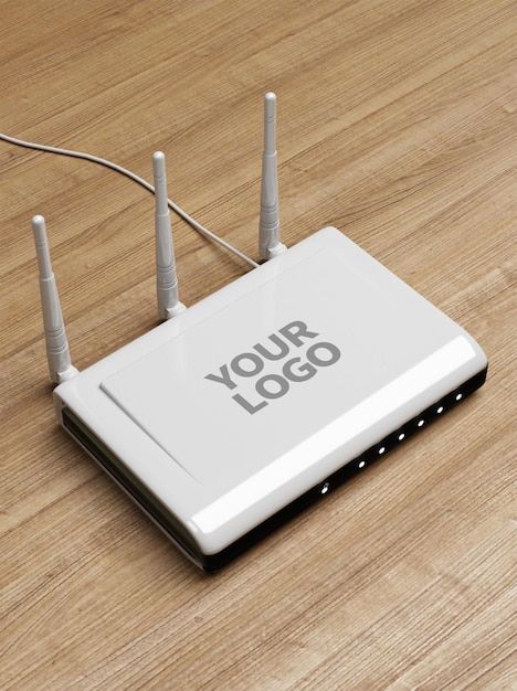 Wifi network router mockup