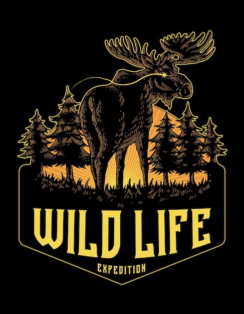 Wild Life Deer Logo