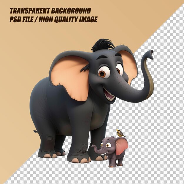 Wildlife Concept on Transparent Background PNG