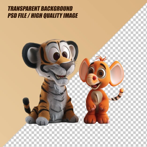 Wildlife Concept on Transparent Background PNG