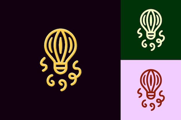 Wind Icon With a Feather Shape Outline and a Light Design Ac Abstract Minimalist Icon Designs