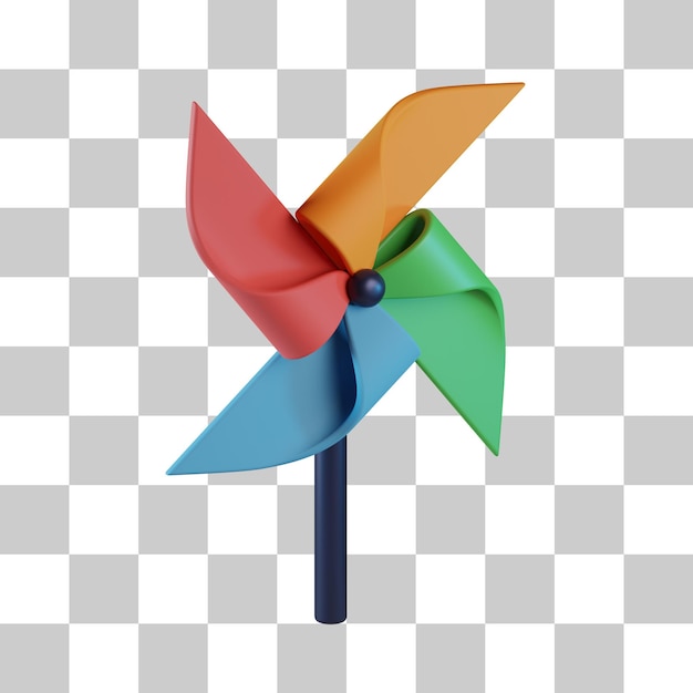 Wind Spinner 3D Icon