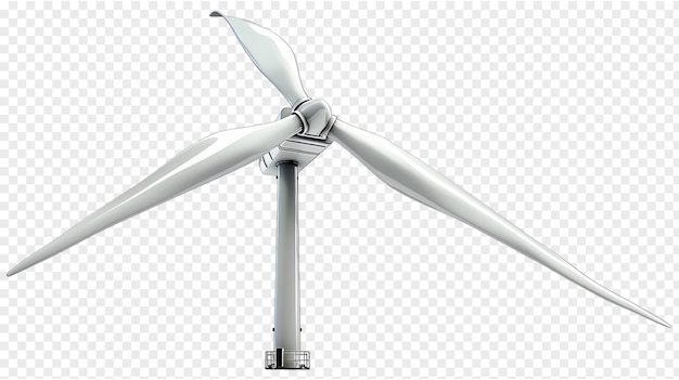 Wind turbine illustration isolated on transparent background