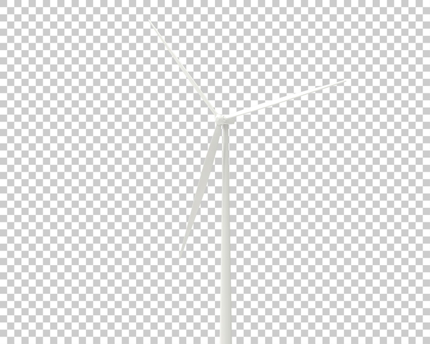 Windmill on transparent background 3d rendering illustration