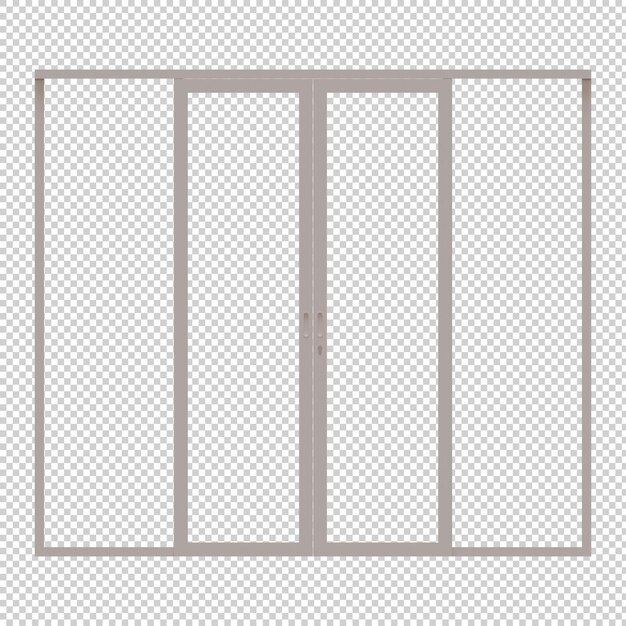 PSD window 3d render design element